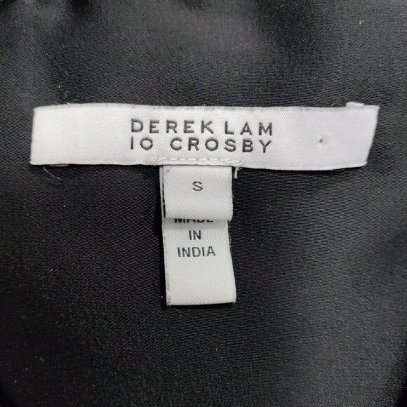 Derek Lam 10 Black Long-Sleeve Button-Up Blouse With Chest Pockets S - Picture 16 of 16